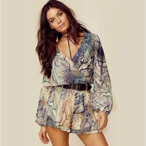 Show Me Your Mumu Rocky Snake Romper - Picture 1 of 14